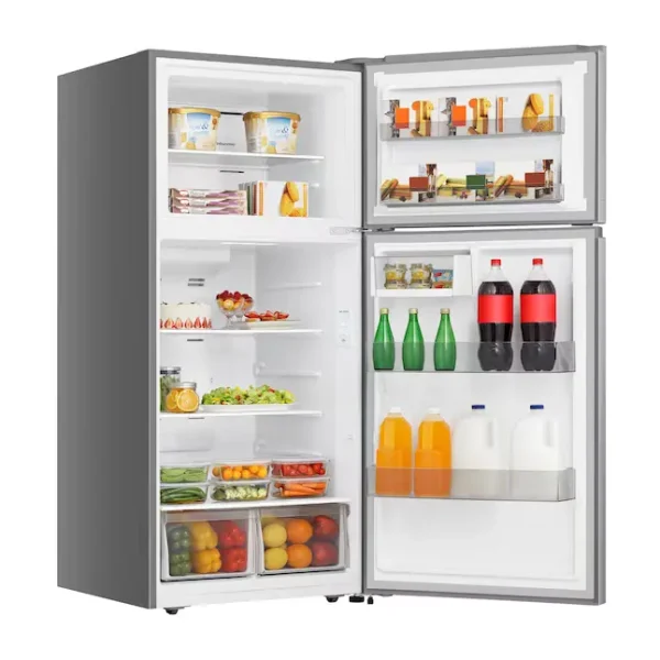 Hisense Refrigerador 18 CU.FT tamaño completo serie Top-Mount Silver HRT180N6AVD